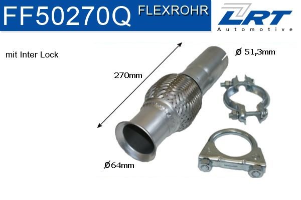 LRT Flexrohr, Auspuff FF50270Q FF50270Q LRT MINI Flexrohr