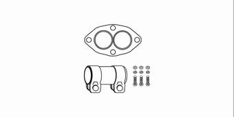 HJS Montageset, katalysator 82 12 2302 HJS 82122302 Katalysator montageset BMW E39 Touring prijs