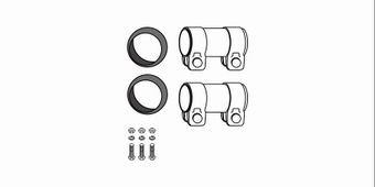 HJS Mounting Kit, catalytic converter 82 12 2307 HJS 82 12 2307 BMW E23 catalytic converter mounting kit replacement