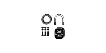 HJS Kit de montagem, catalisador 82 13 2458 HJS 82 13 2458 Kit de montagem catalisador Mercedes S124 baratos