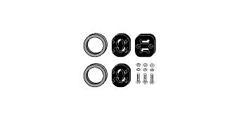 HJS Montaažikomplekt, Katalüsaator 82 13 2465 HJS 82 13 2465 Montaaæikomplekt katalüsaator Mercedes R107 odava hinnaga