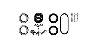 HJS Σετ τοποθέτησης, σύστημα εξάτμ. 82 13 6364 HJS 82 13 6364 Σετ τοποθ καταλύτης Mercedes R107 γνήσια τιμες