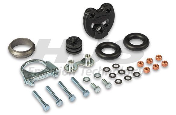 HJS Kit de montagem, sistema de escape 82 13 6389 HJS 82 13 6389 Kit de montagem sistema de escape originais JEEP