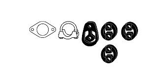 HJS Monteringssett, eksosanlegg 82 15 6425 HJS 82 15 6425 Monteringssett eksosanlegg Ford Mondeo MK1 GBP billige