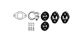 HJS Kit montaggio, Imp. gas scarico 82 15 6484 HJS 82 15 6484 Kit montaggio impianto gas scarico Ford Mondeo mk3 Sedan originale prezzo