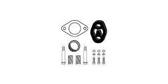 HJS Monteringssats, katalysatorkonverter 82 15 6536 HJS 82 15 6536 Monteringssats katalysator Ford Transit Mk6 Skåpbil original