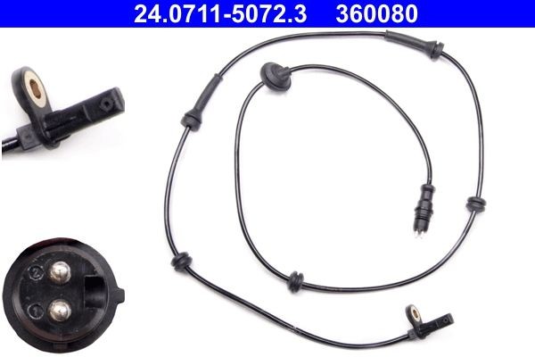 ATE Sensor, ABS 24.0711-5072.3 24.0711-5072.3 Hjulhastighetsfoler FIAT 126 ATE