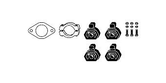 HJS Monteringssats, avgassystem 82 23 4306 Byta Monteringssats avgassystem Renault 19 I kostnad HJS 82 23 4306