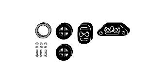 HJS Kit montaggio, Imp. gas scarico 82 32 3550 HJS 82 32 3550 Kit montaggio impianto gas scarico 145 (930) prezzo