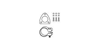 HJS Kit montaggio catalizzatore 82 32 6917 HJS 82 32 6917 costo Kit di montaggio catalizzatore Panda 141 originale
