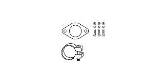 HJS Kit montaggio catalizzatore 82 32 6938 HJS 82 32 6938 Kit di montaggio catalizzatore Fiat Panda 1 Serie prezzo