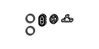 HJS Exhaust mounting kit 82 43 8051 82 43 8051 HJS exhaust mounting kit for HONDA JAZZ