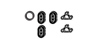 HJS Monteringssett, eksosanlegg 82 43 8061 HJS 82438061 Monteringssett eksosanlegg Ford USA ESCORT originale