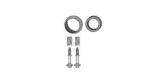 HJS Kit montaggio catalizzatore 82 43 8164 HJS 82 43 8164 Kit di montaggio catalizzatore Honda CR-V mk1 originali prezzo