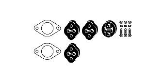 HJS Kit d'assemblage, système d'échappement 82 44 7690 HJS 82 44 7690 Kit d'assemblage système d'échappement Kia Optima Sportswagon pas cher