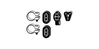 HJS Montagesatz, Abgasanlage 82 45 7849 82 45 7849 HJS Montagesatz Abgasanlage Mitsubishi Colt Z30 Kosten