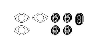 HJS Monteringssats, avgassystem 82 49 8369 82 49 8369 HJS monteringssats avgassystem Hyundai H350