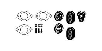 HJS Monteringssats, avgassystem 82 49 8382 82 49 8382 HJS monteringssats avgassystem Hyundai ATOS