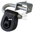 HJS Silent bloc d'échappement 83 11 1958 83 11 1958 Fixation pot d'échappement HJS VOLKSWAGEN CC