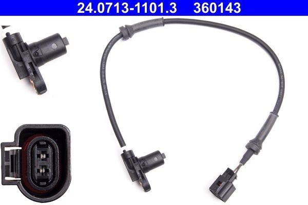 ATE Sensor, ABS 24.0713-1101.3 Hjulhastighetsfoler ATE FOCUS 24.0713-1101.3 billige