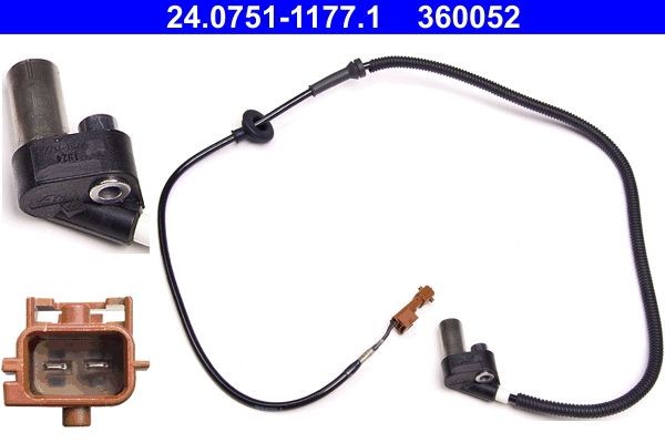 ATE ABS-givare 24.0751-1177.1 ATE 24.0751-1177.1 ABS-givare 9000 Hatchback original