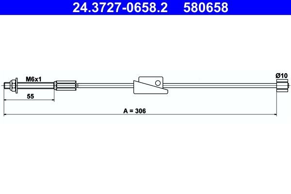 ATE Tross, seisupidur 24.3727-0658.2 Käsipidur ATE S-MAX 24.3727-0658.2 odav