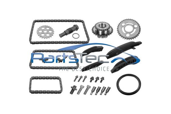 PartsTec Sadales vārpstas piedziņas ķēdes komplekts PTA114-0459 Sadales vārpstas piedziņas ķēdes komplekts PartsTec BMW 1. Sērija PTA114-0459