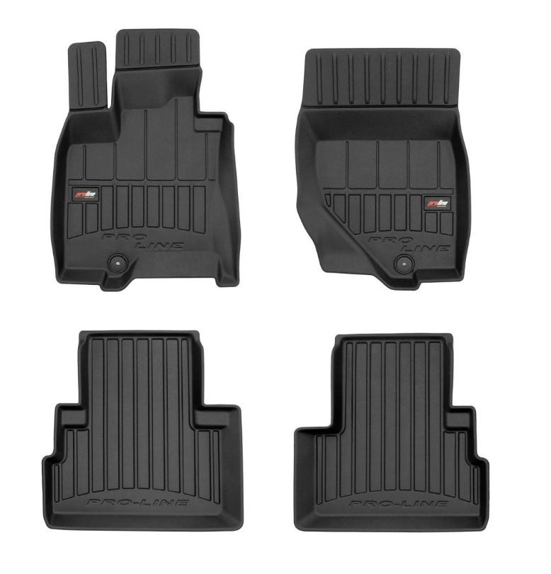 FROGUM Floor mats Rubber, Front and Rear, Quantity: 4, black, Tailored FROGUM 3D427181 Q45 (F50) accessories