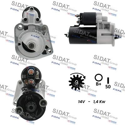 Démarreur SIDAT S12BH0798A2 SIDAT S12BH0798A2: Starter Volvo C70 2000