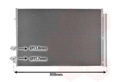 Condensador, ar condicionado VAN WEZEL 58015710 VAN WEZEL 58015710 Condensador ac VW CRAFTER 2025