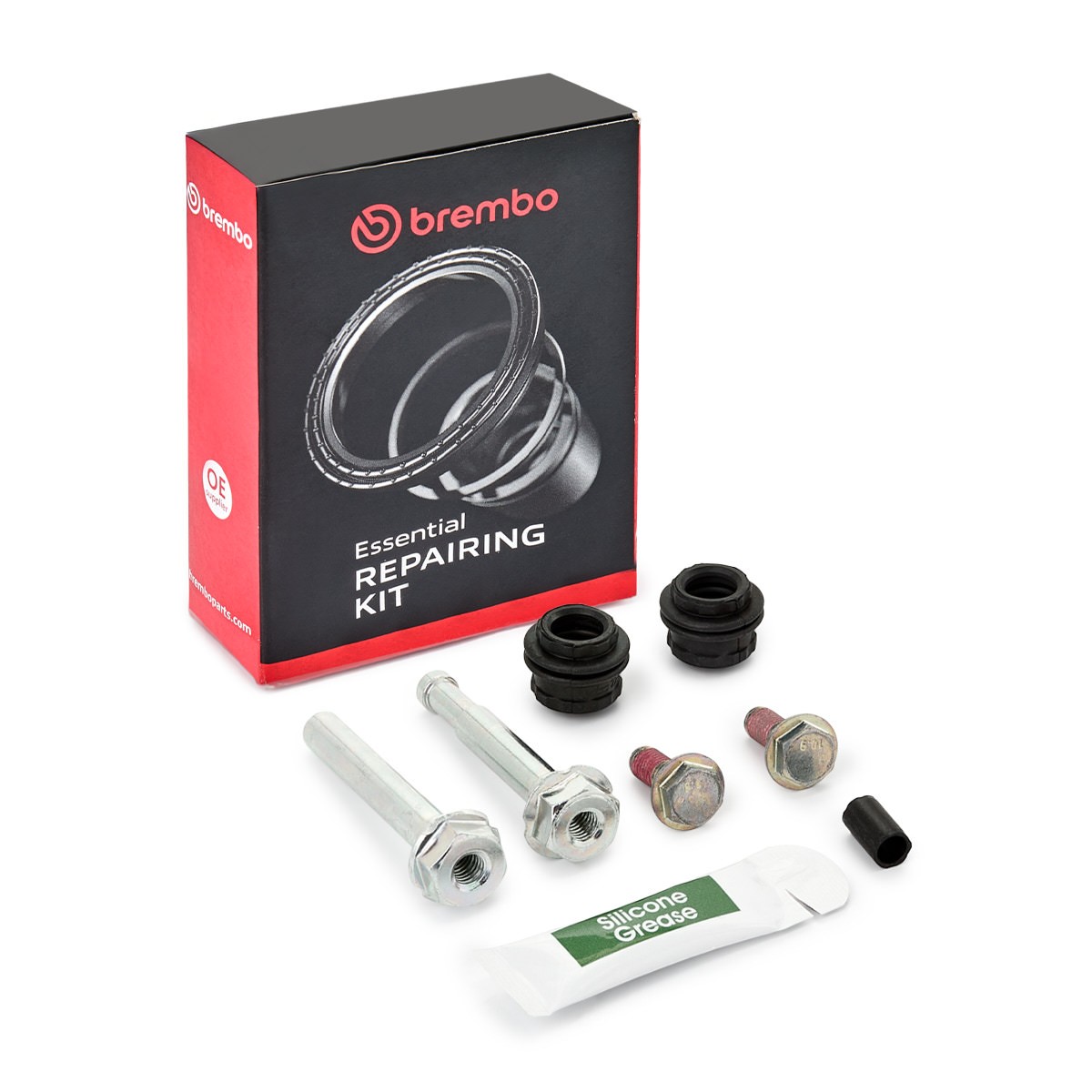 BREMBO Jogo de casquilhos de guia, pinça de travão F SV 026 Jogo de reparação da pinça de travão FORD BREMBO F SV 026