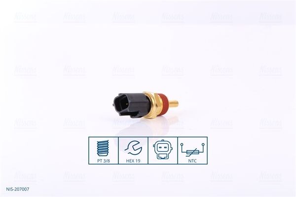 NISSENS Kylvätsketemperatursensor 207007 MITSUBISHI Outlander II (CW_W) Kylvätsketemperatur sensor NISSENS 207007