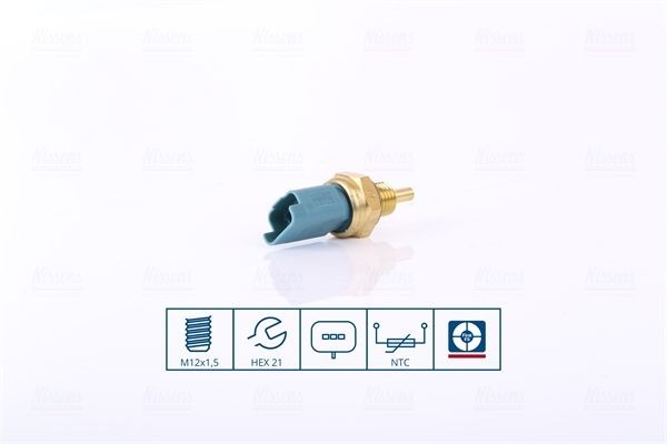NISSENS Sensor, kølevæsketemp. 207033 Kølevæsketemperatur sensor NISSENS Peugeot 407 207033