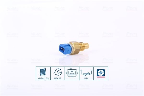 NISSENS Sensor, motortemperatur 207049 207049 Kjølevæsketemperatursensor CITROËN C5 NISSENS