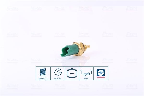 NISSENS Sensor, kølevæsketemp. 207087 NISSENS 207087 Citroen C2 Enterprise Temperaturføler pris
