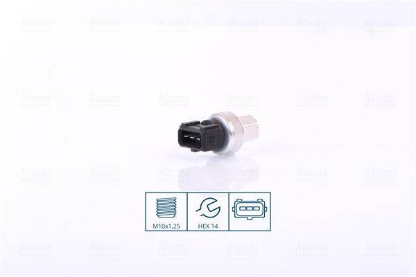 NISSENS Pressostat, climatisation 301068 Peugeot 207 Capteur de pression climatisation NISSENS 301068