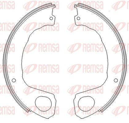 REMSA Handbromsbackar 4453.00 4453.00 REMSA parkeringsbromsbelägg NISSAN KUBISTAR