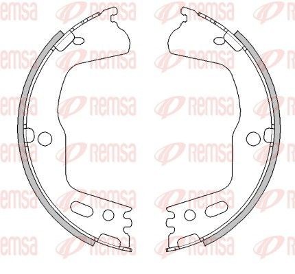 REMSA Handbromsbackar 4494.00 HONDA handbromsbelägg REMSA 4494.00