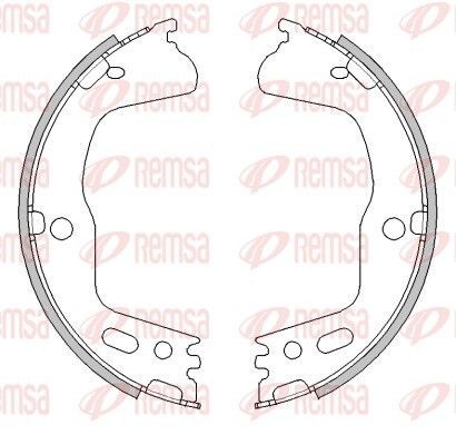 REMSA Ganasce freno a mano 4494.01 4494.01 costo Ganasce freno a mano REMSA NISSAN X-TRAIL
