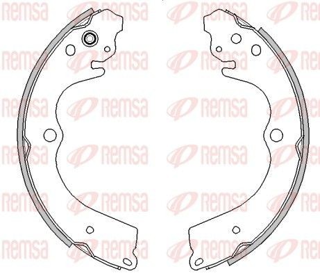 REMSA Kit ganasce freni 4545.00 4545.00 Ganasce freno MERCEDES-BENZ Classe E REMSA costo