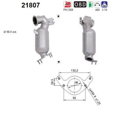 AS Katalizators 21807 AS 21807 Katalizators OPEL Combo Lielas ietilpības automobilis (X19) 1.5 131 ZS 2018
