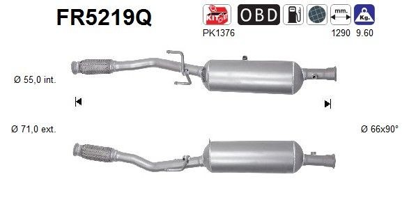 Roetfilter (DPF) AS FR5219Q AS FR5219Q Roetfilter Opel CROSSLAND X 2025