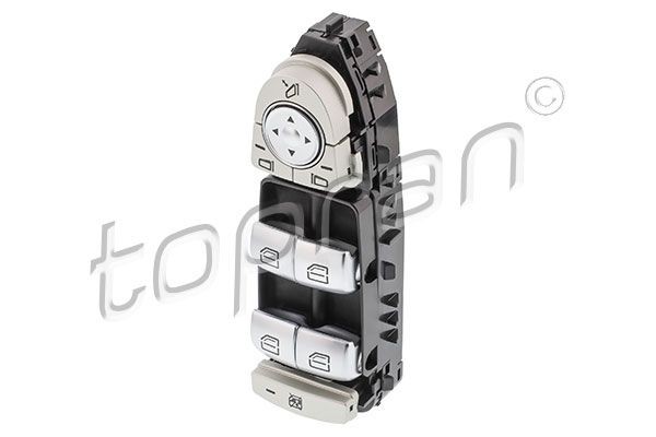 TOPRAN Slēdzis, Stikla pacēlājmehānisms 410 125 TOPRAN 410 125 orģinālās Stikla pacēlāja slēdzis Mercedes C253 cena