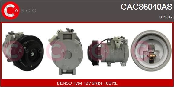 CASCO AC-kompressor CAC86040AS TOYOTA ac-pump CASCO CAC86040AS