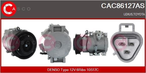 CASCO Klimakompressor CAC86127AS Klimakompressor CASCO COROLLA CAC86127AS billig