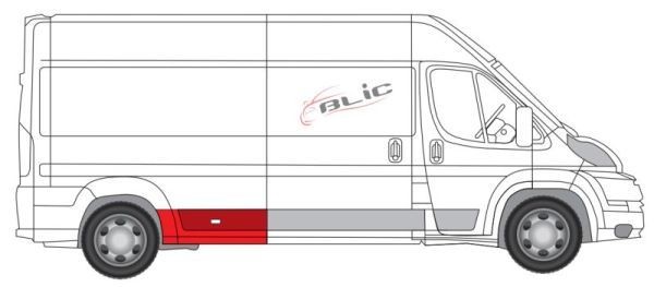 BLIC Poritiiva siseosa 6504-03-2098584P BLIC 6504-03-2098584P Esiratta koobas ja tagaratta koobas PEUGEOT Boxer Minibus (250) odav