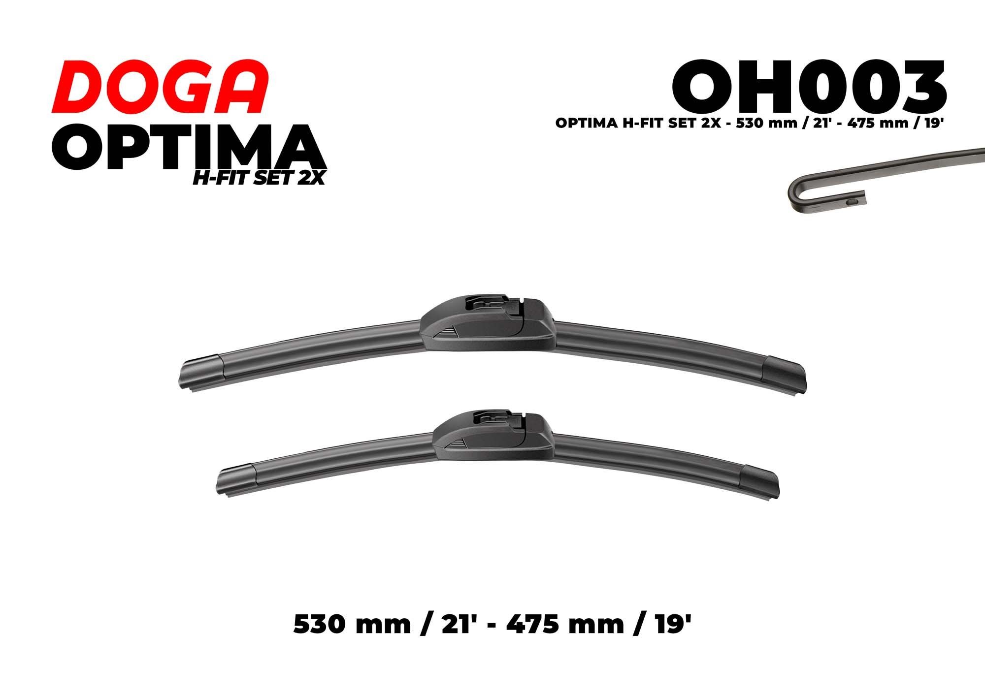 DOGA Ruitenwisser OH003 Honda CIVIC Ruitenwisserblad DOGA OH003