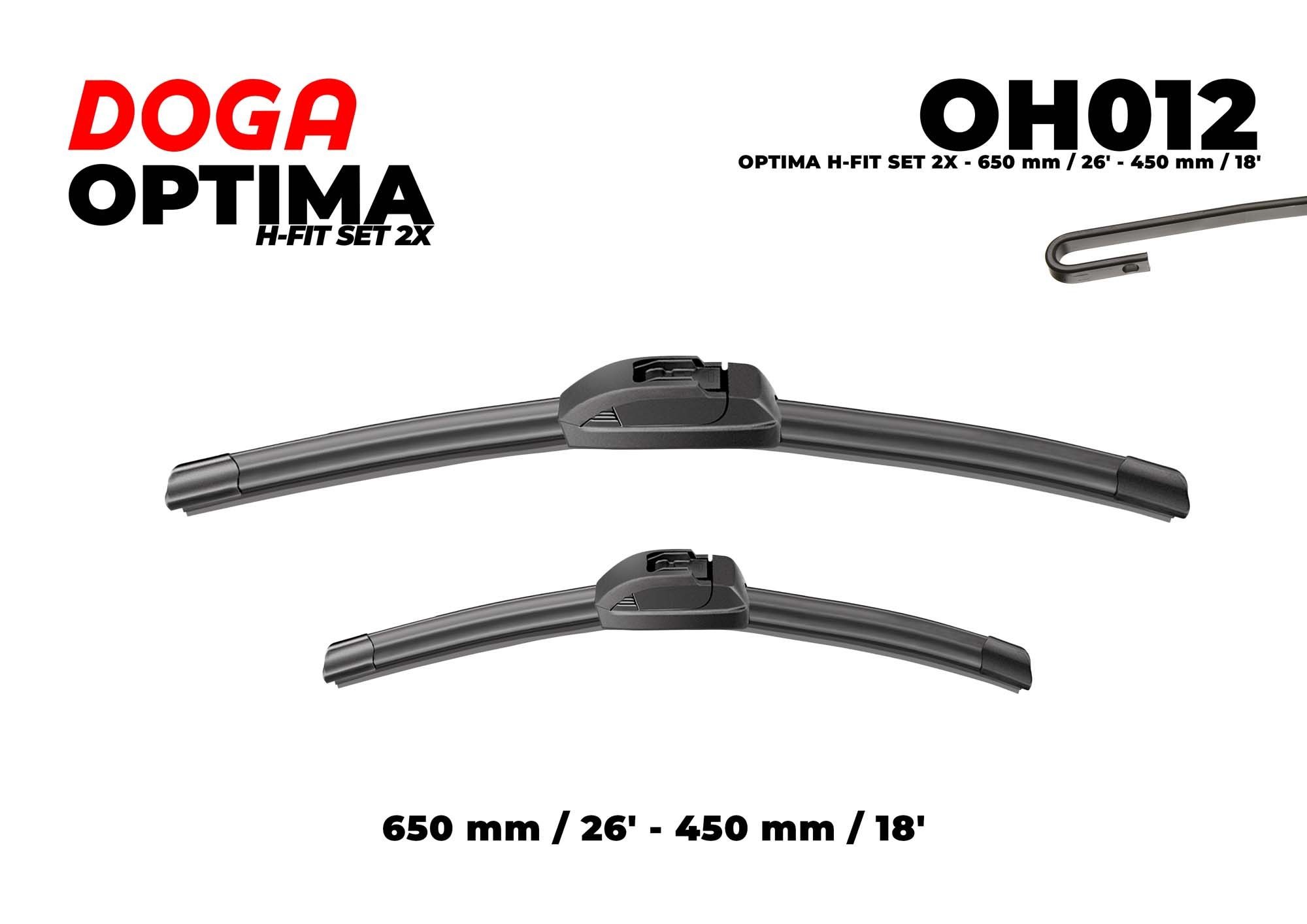 DOGA Ruitenwisser OH012 OH012 Ruitenwisserbladen HONDA CIVIC DOGA