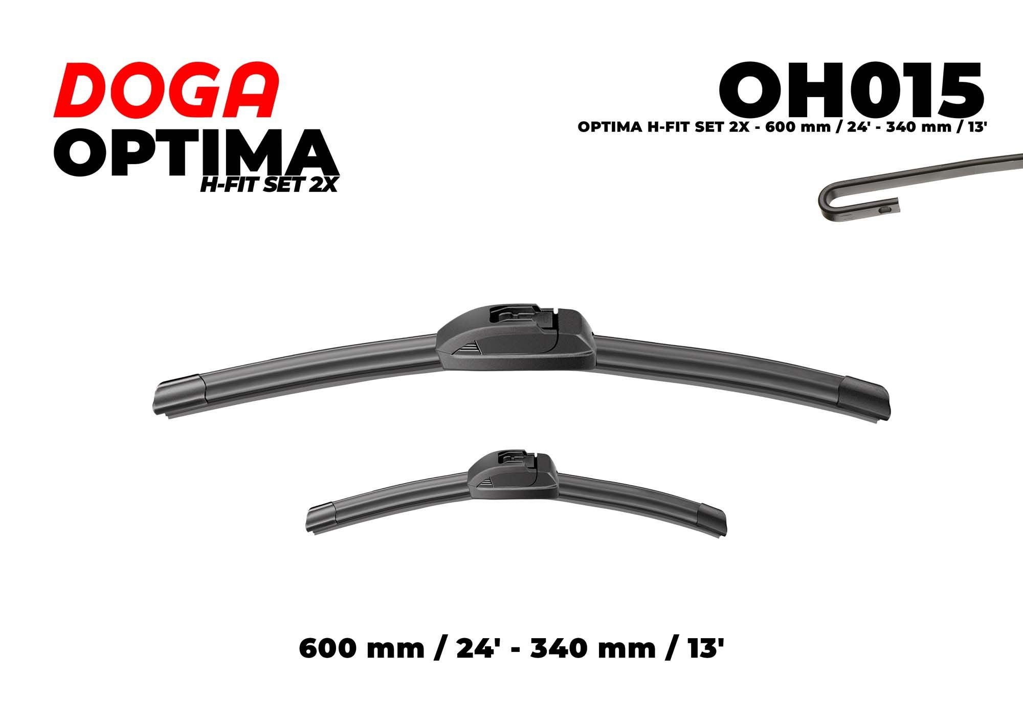 DOGA Essuie-glace OH015 OH015 Essuie-glaces HONDA CIVIC DOGA