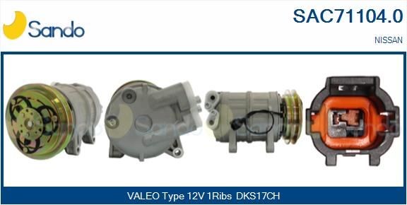 SANDO Klimakompressor SAC71104.0 SAC71104.0 SANDO Aircondition kompressor Nissan billig